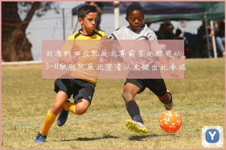 刘浩帆回应阮庭北赛前言论称将以3-0取胜阮庭北澄清从未做出此承诺